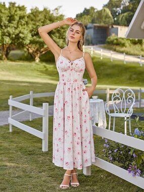 New SCARLET DARKNESS Corset Milkmaid Sundress